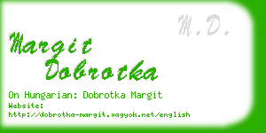 margit dobrotka business card